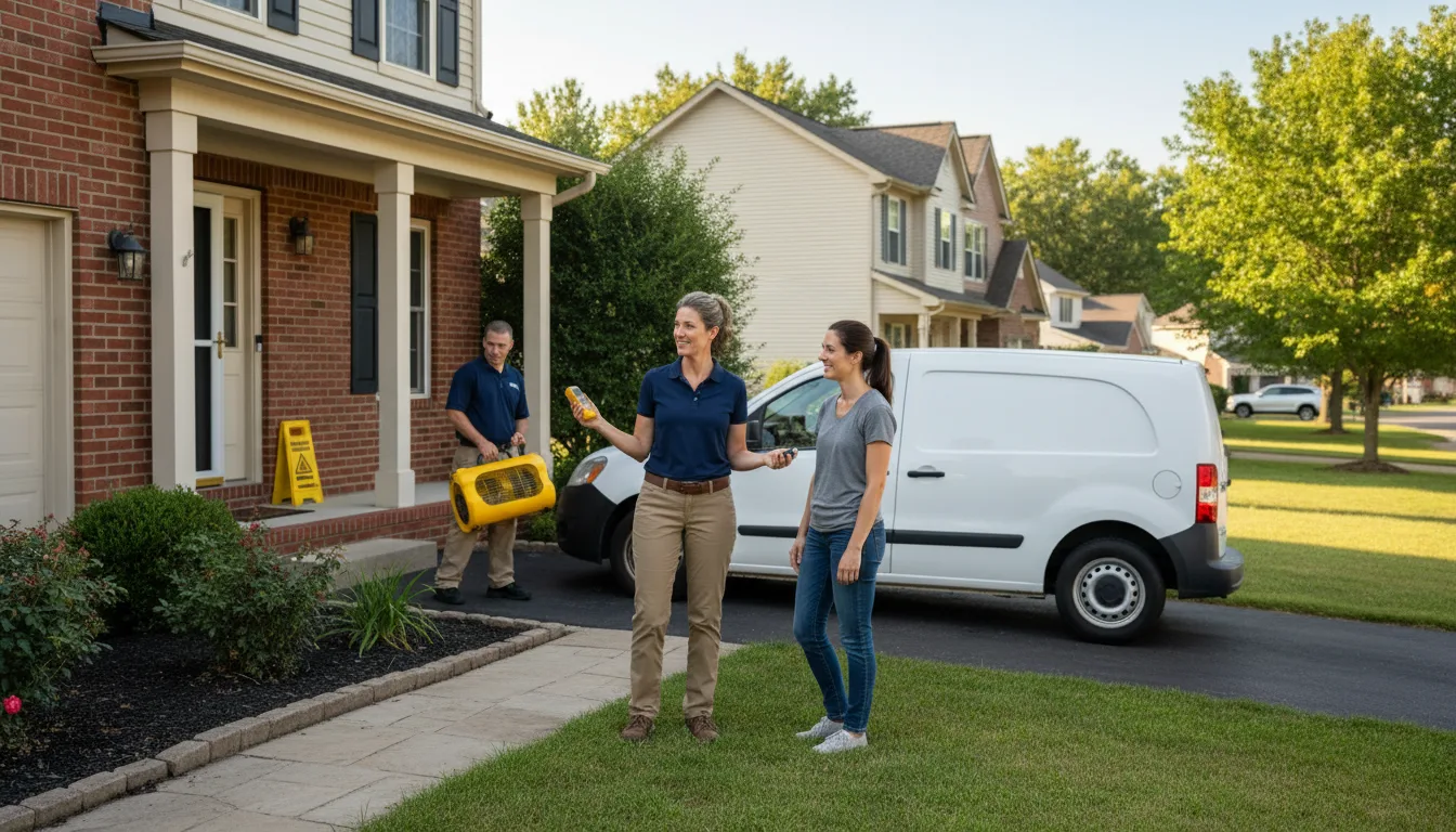 Residential water damage restoration in Morganville, NJ